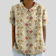Aloisia™ | Women's Rose Vine Collared Blouse