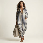 Camille | Striped Maxi Dress