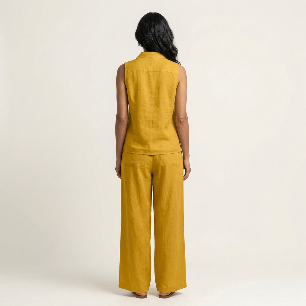 Solene | Wrap Top & Wide-Leg Trouser Set