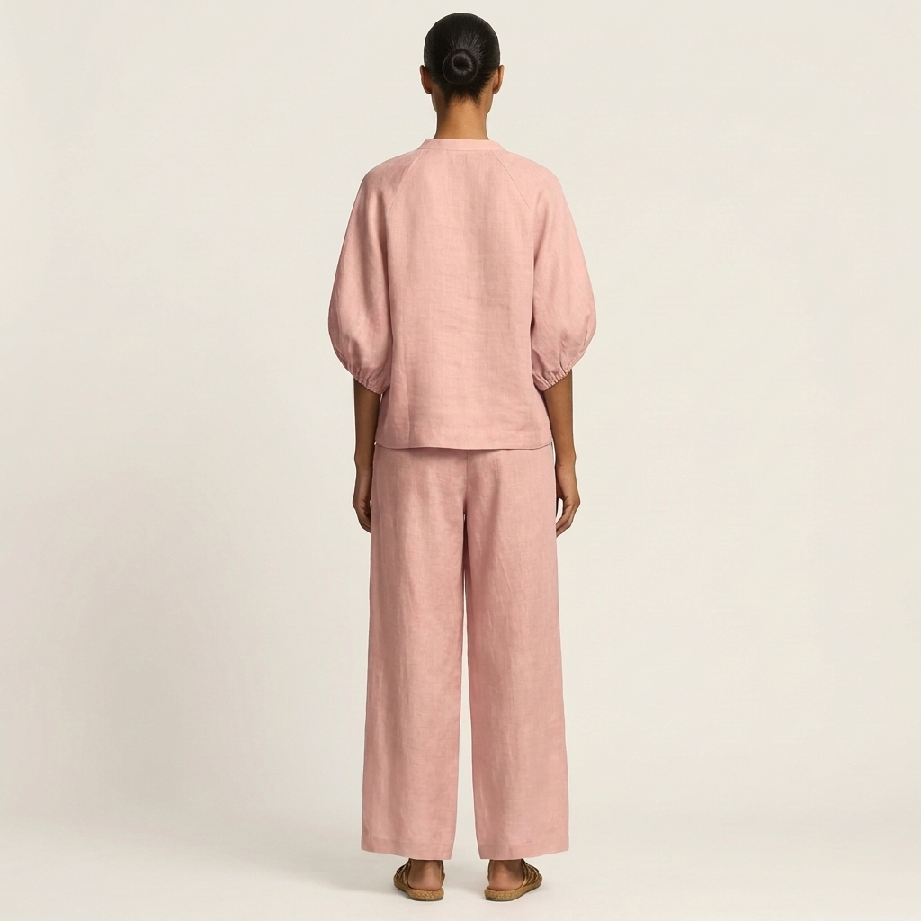 Marlowe | Zipper-Front Puff Sleeve Set