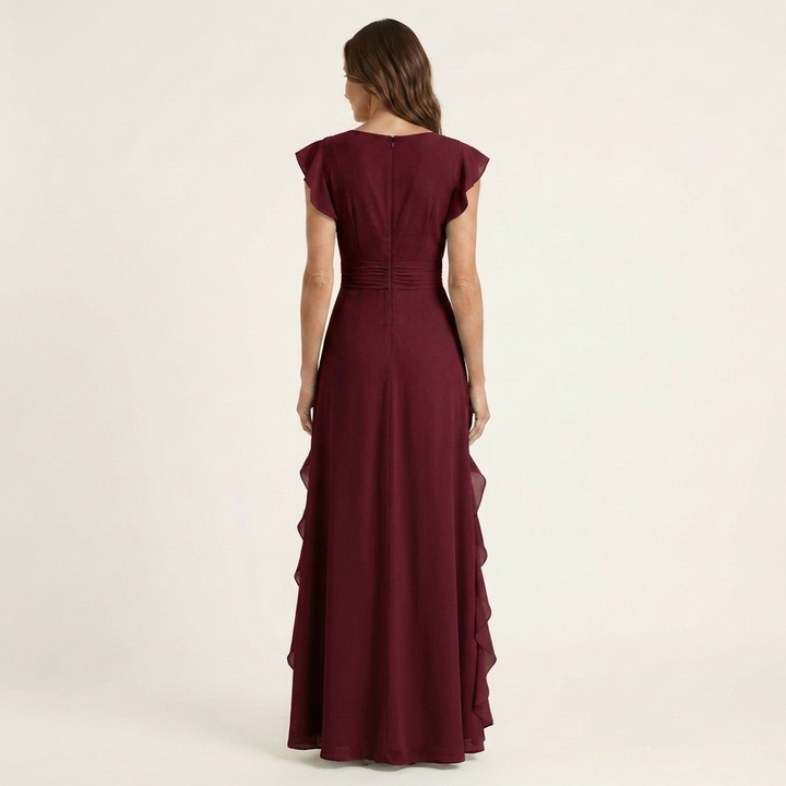 Eleonore | Maxi Wrap Dress with Butterfly Sleeves
