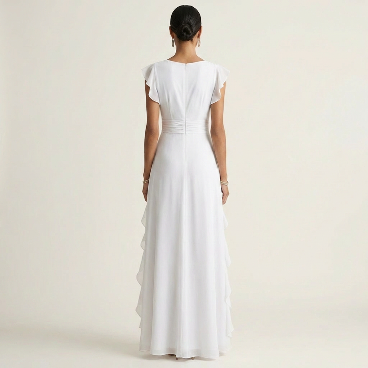 Eleonore | Maxi Wrap Dress with Butterfly Sleeves