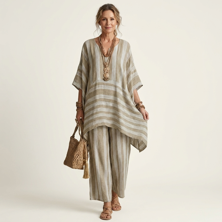 Clara | Striped Two-Piece Set