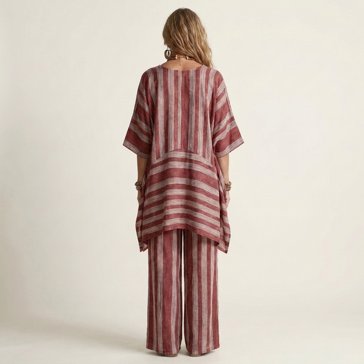 Kiara | Two-piece striped set