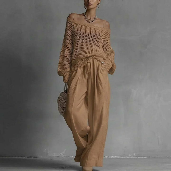 Claribel™ | Off-Shoulder Wide-Leg Set