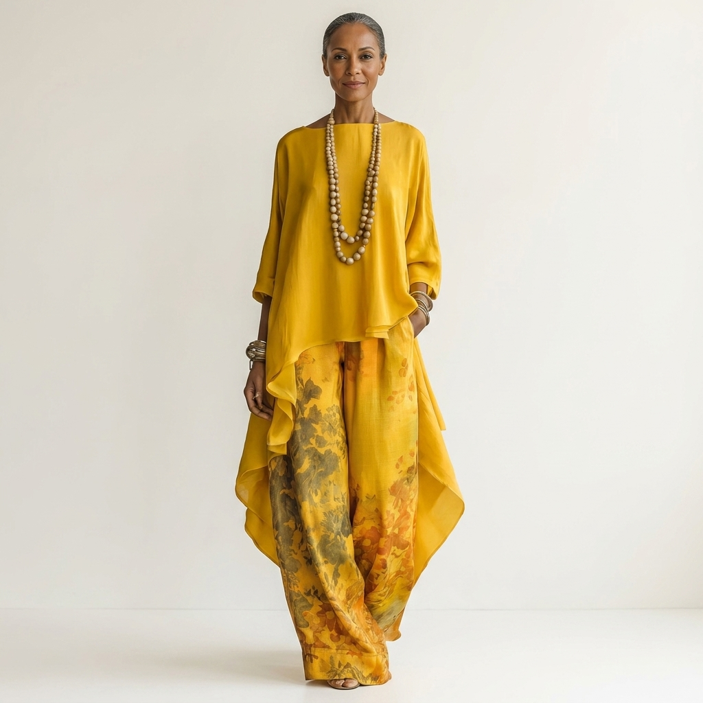 Carole | Two-Piece Asymmetric Tunic Set