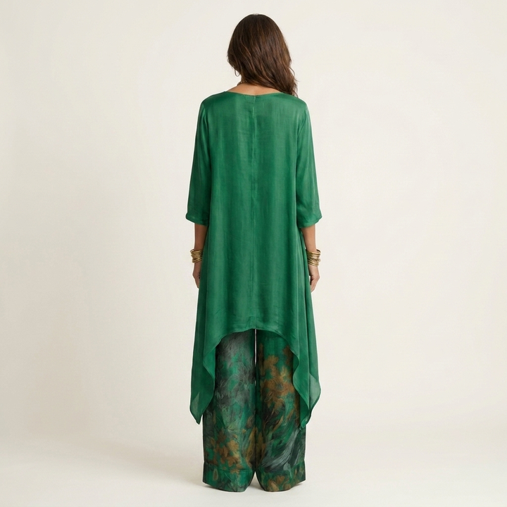 Cariola | Two-piece set with an asymmetrical tunic