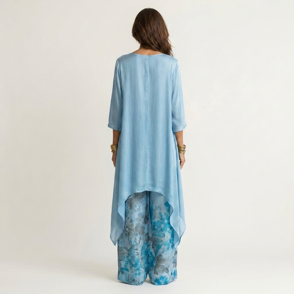 Cariola | Two-piece set with an asymmetrical tunic