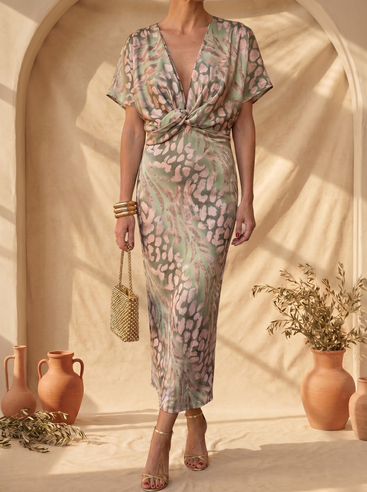 Antonella™ | Women's Tie-Waist Midi Dress