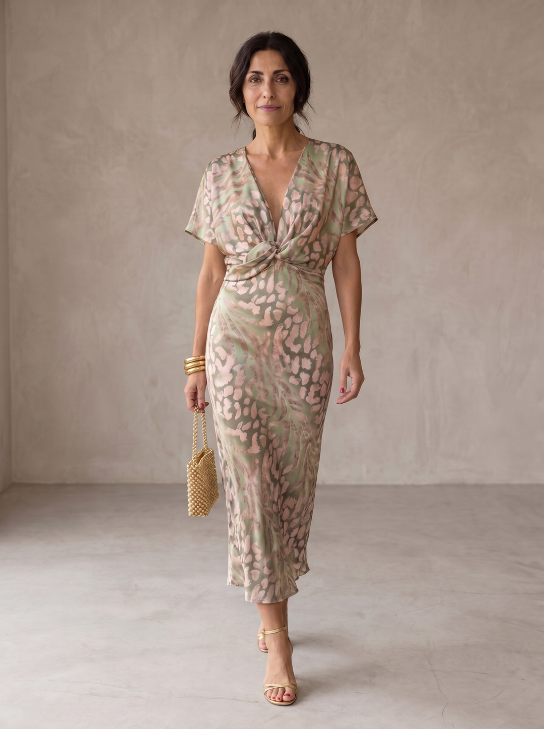 Antonella™ | Women's Tie-Waist Midi Dress