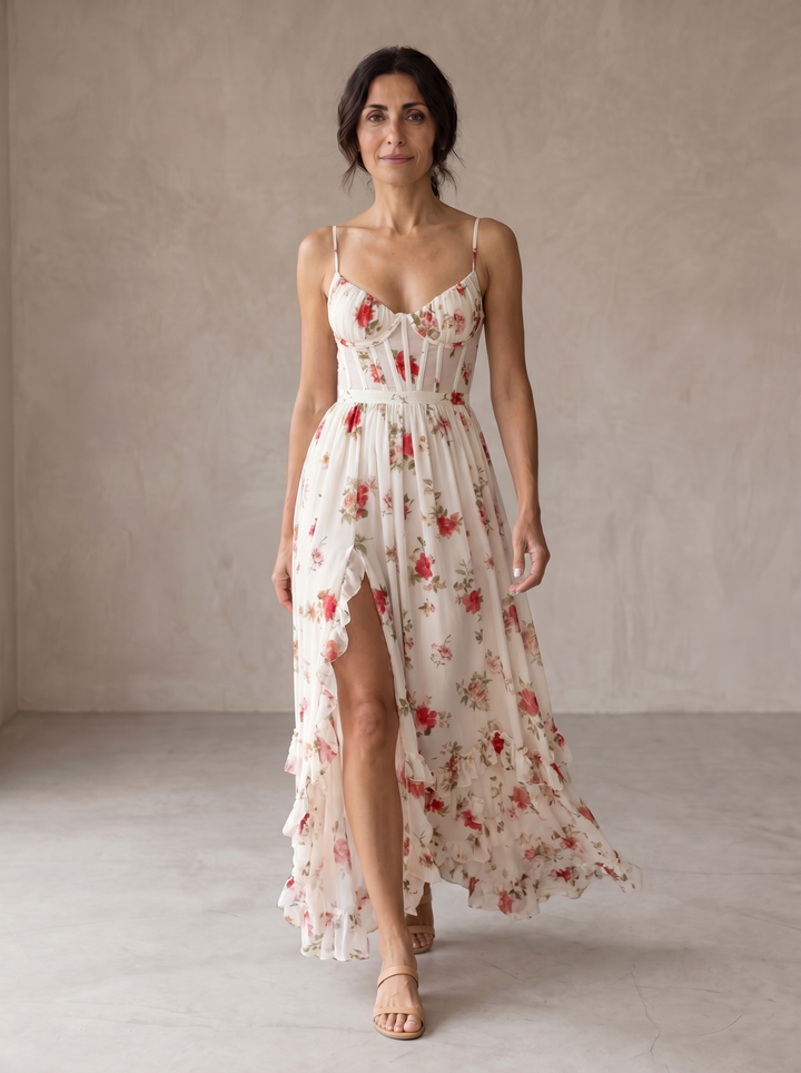 Scarlett™ | Women's Floral V-Neck Dress