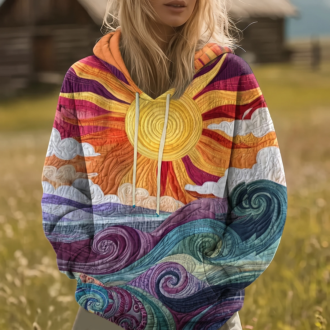 Helora | Sunburst Print Hoodie