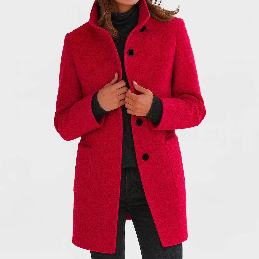 Victoria — Warm, Elegant Coat with a Cosy High Collar