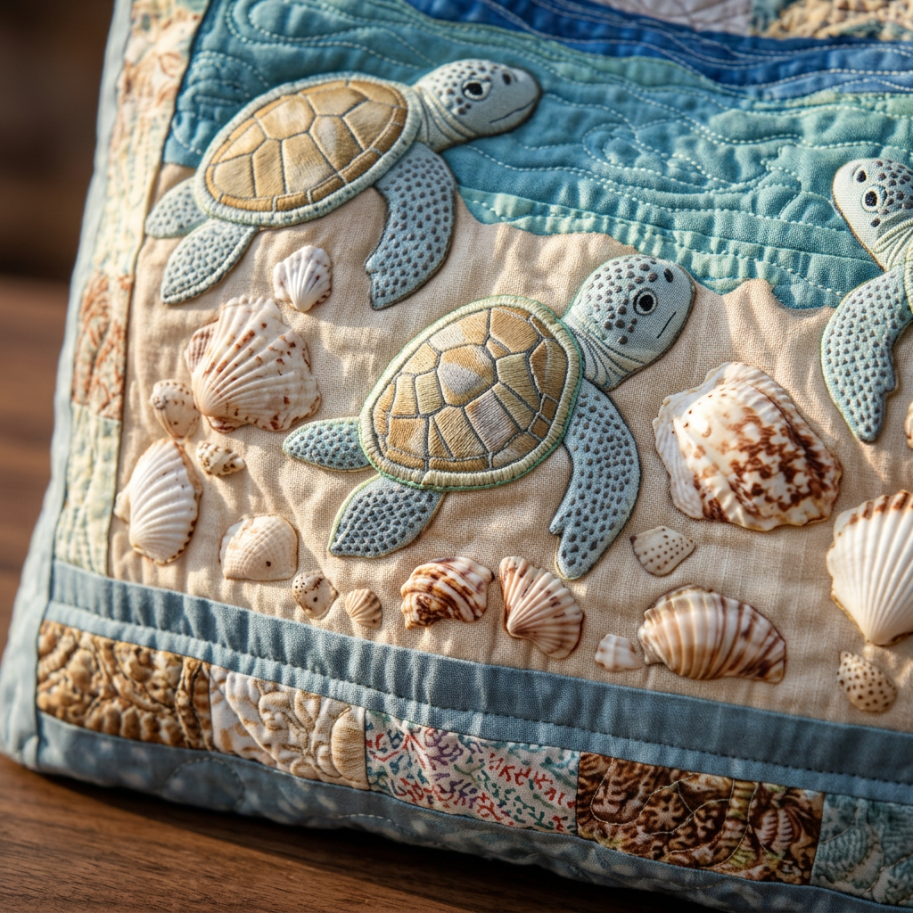 Maria™ | Women's Sea Turtle Quilted Tote Bag