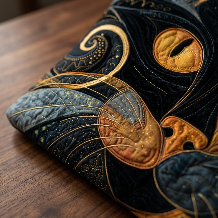 Maria™ | Women's Mysterious Cat Quilted Tote Bag
