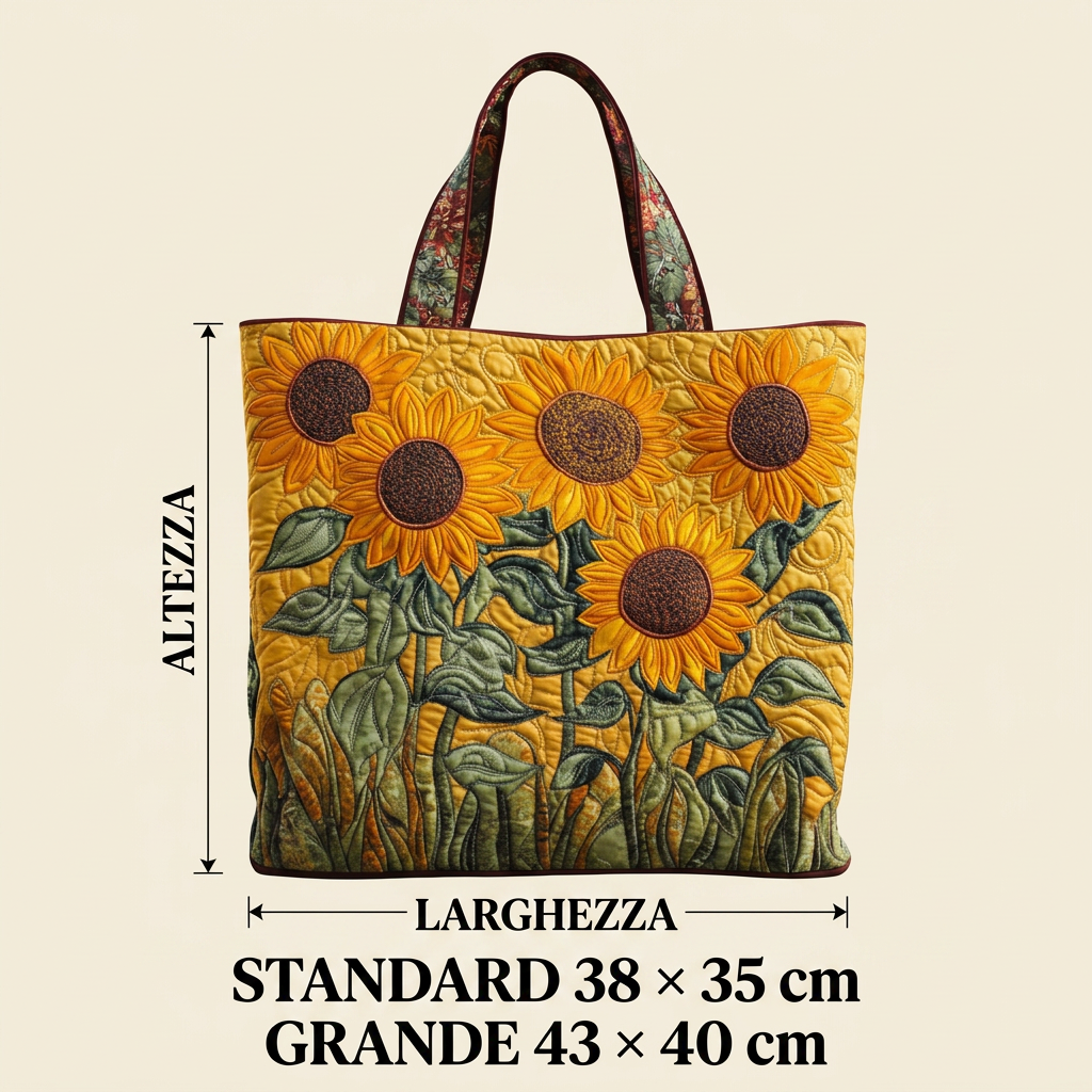 Borsa Artigianale girasole – Elegante e Pratica