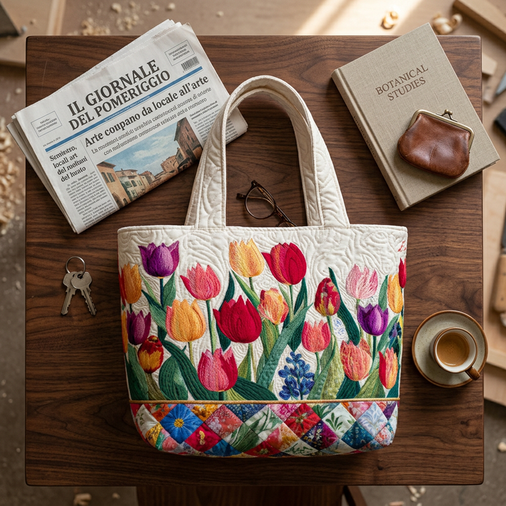 Borsa Donna giardino di tulipani – Capiente e Leggera