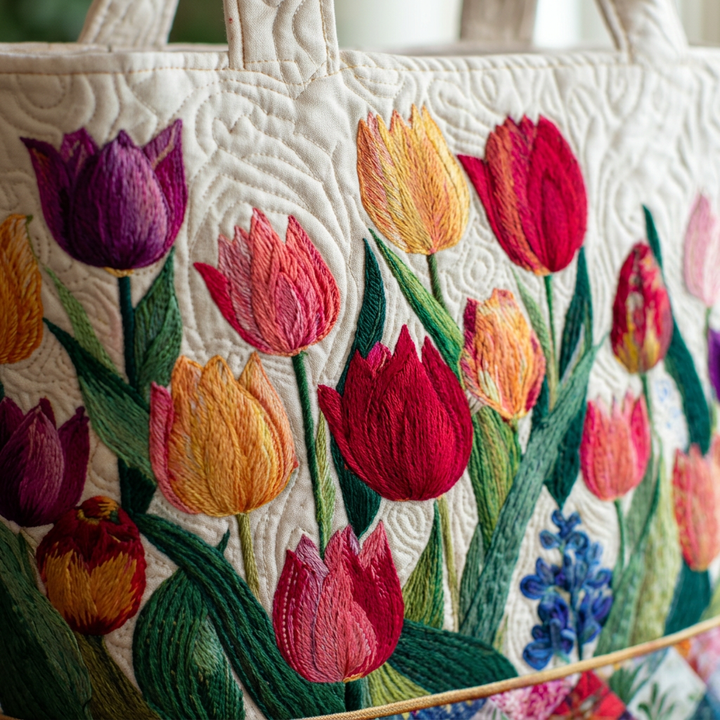 Borsa Donna giardino di tulipani – Capiente e Leggera