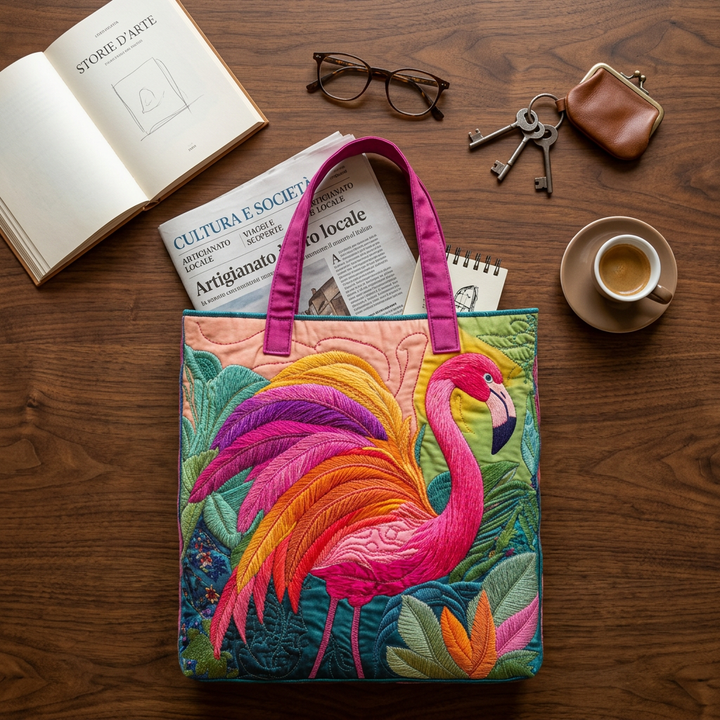 Borsa Artigianale fenicottero arcobaleno – Idea Regalo
