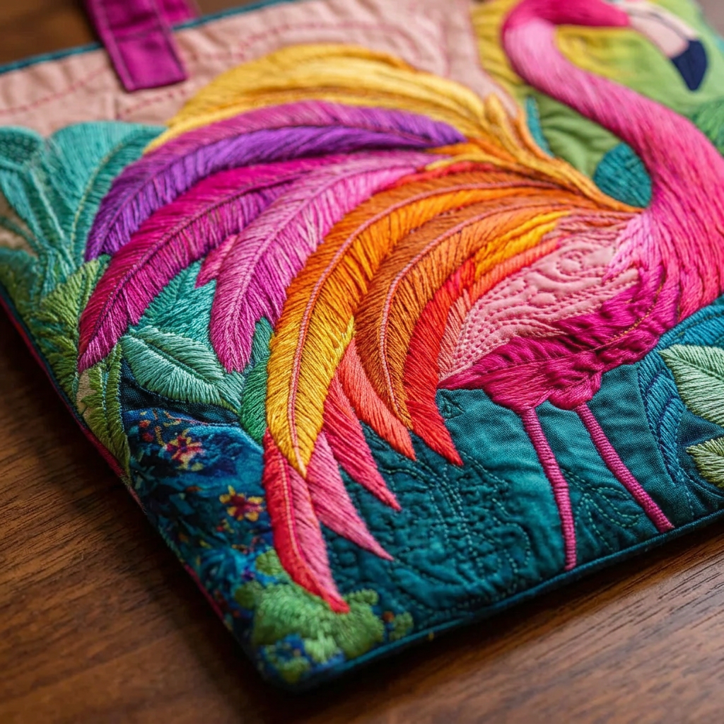 Borsa Artigianale fenicottero arcobaleno – Idea Regalo