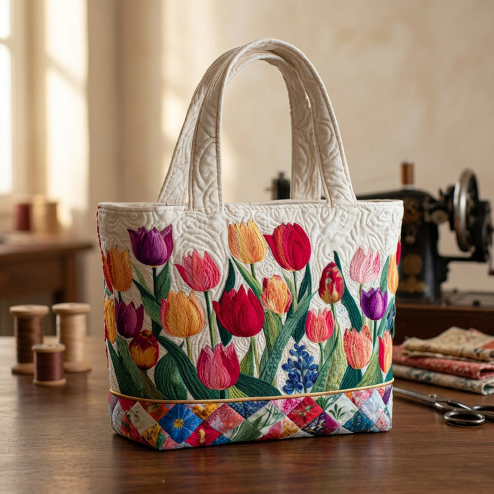 Borsa Donna giardino di tulipani – Capiente e Leggera