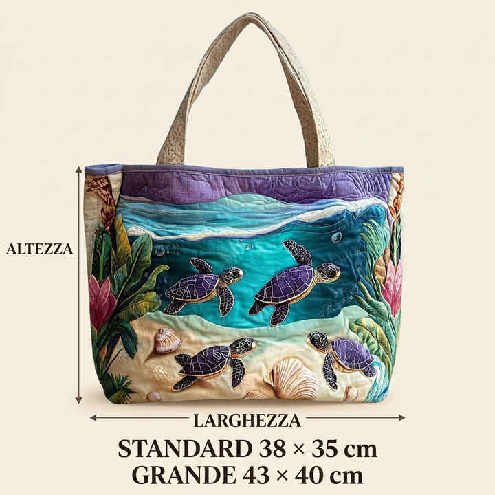Borsa Trapuntata fantasia laguna – Capiente e Leggera