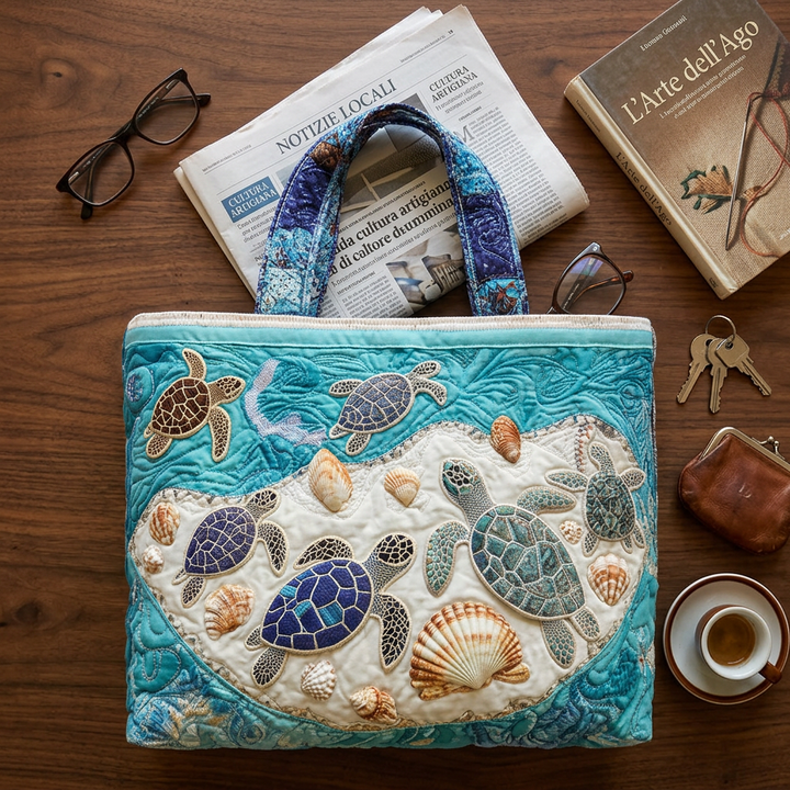 Borsa Artistica Trapuntata tartarughe – Due Misure