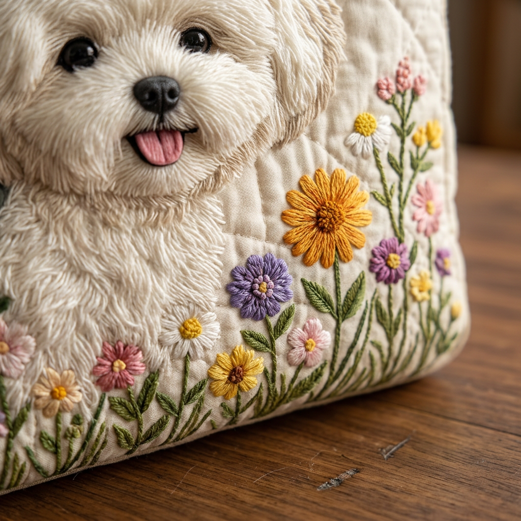 Maria™ | Women's Magical Dog Quilted Tote Bag