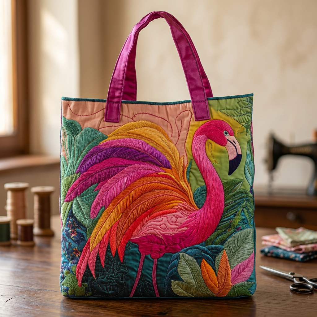 Borsa Artigianale fenicottero arcobaleno – Idea Regalo