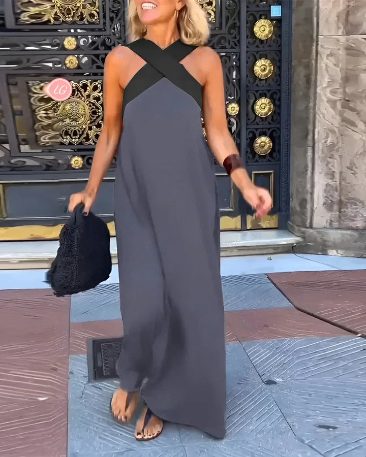 Quirine™ | Women's Wrap-Front Maxi Dress
