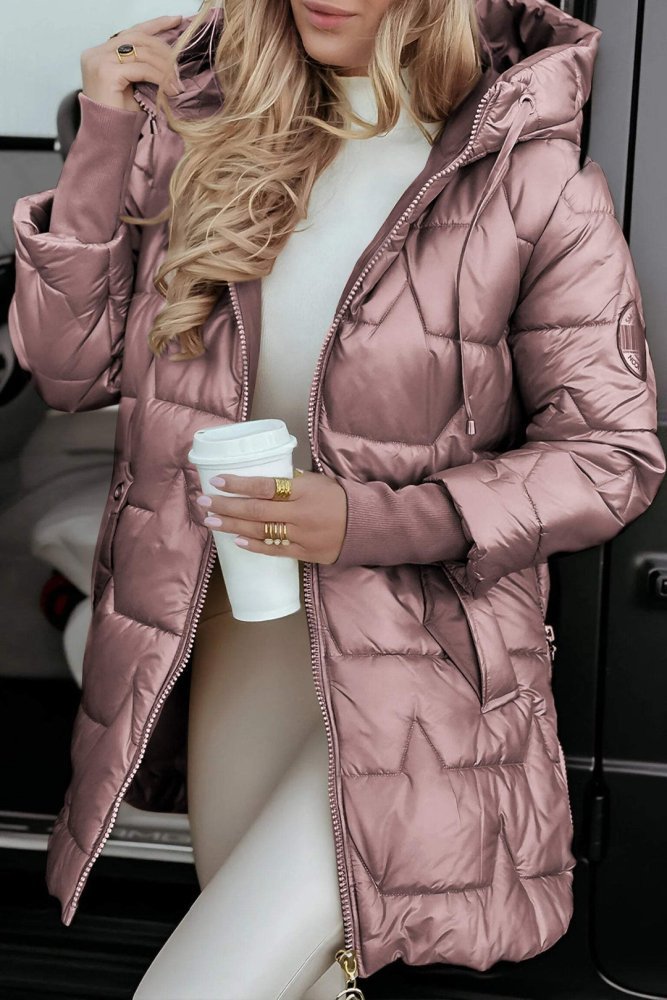 Devonna Long Warm Quilted Jacket
