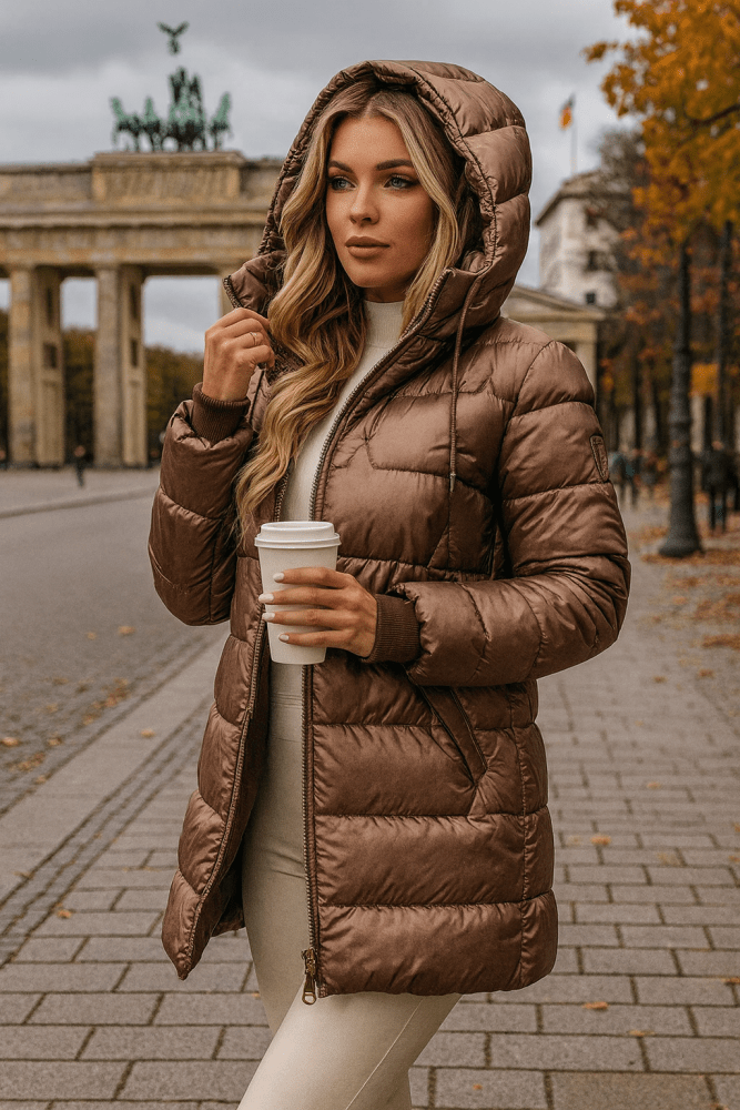 Devonna Long Warm Quilted Jacket