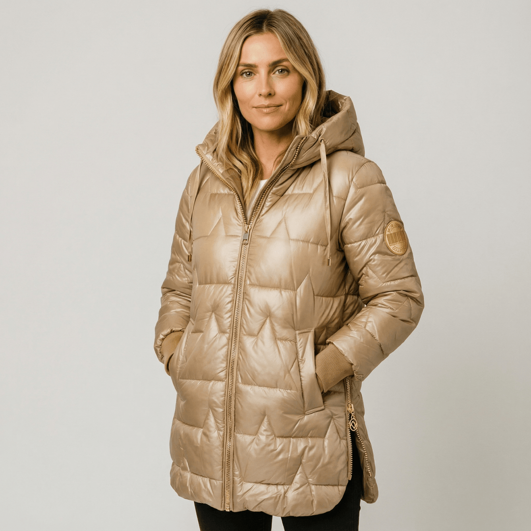Devonna Long Warm Quilted Jacket