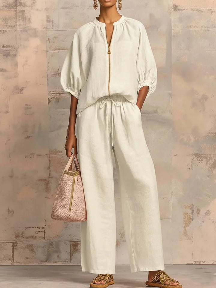 Amélie | Effortless zip-up two-piece set