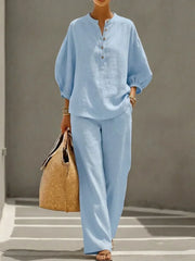 Camille | A relaxed two-piece shirt set
