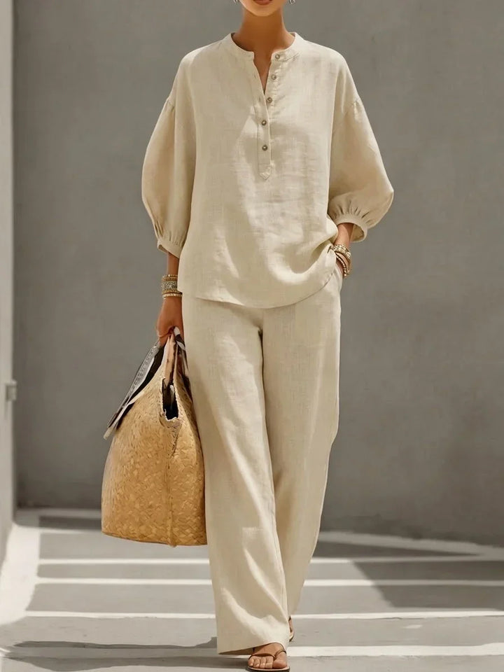 Camille | A relaxed two-piece shirt set