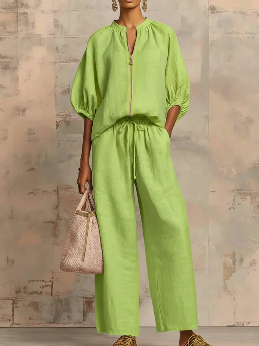 Amélie | Effortless zip-up two-piece set
