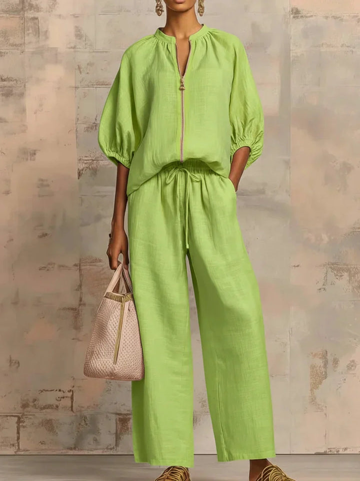 Amélie | Effortless zip-up two-piece set