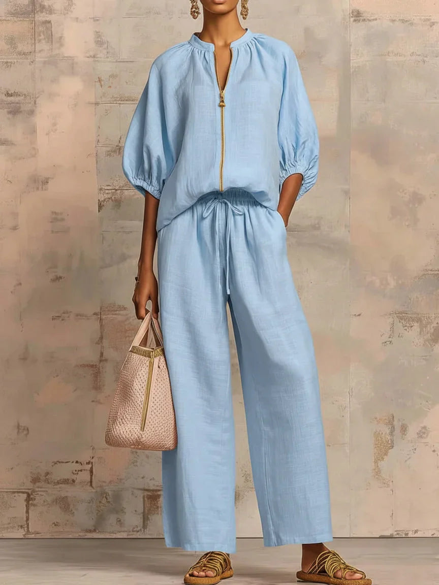 Amélie | Effortless zip-up two-piece set
