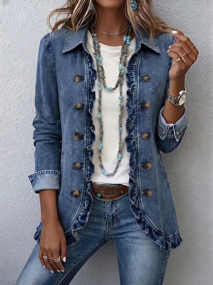 Ruffelle™ | Women's Ruffle-Trim Jacket