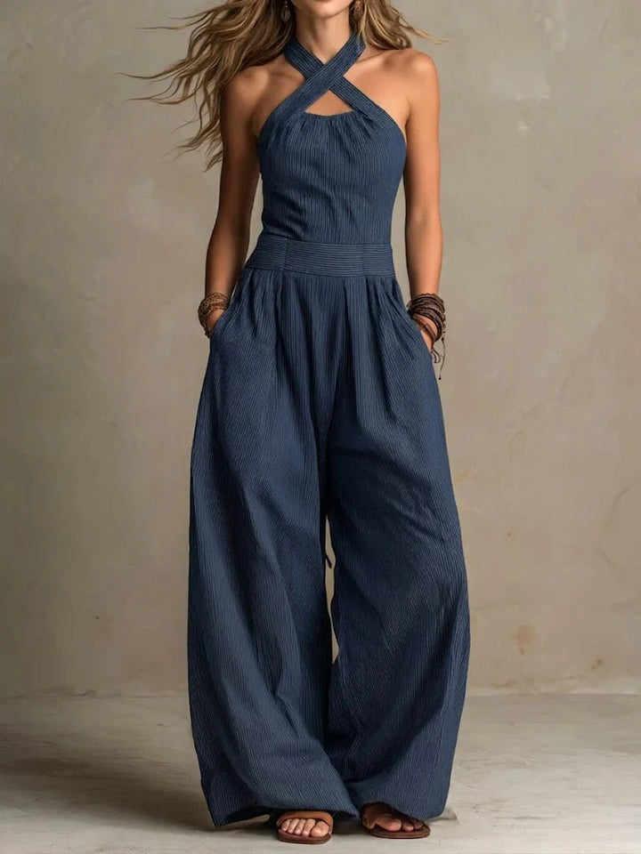 Colette™ | Fluid Open-Back Jumpsuit