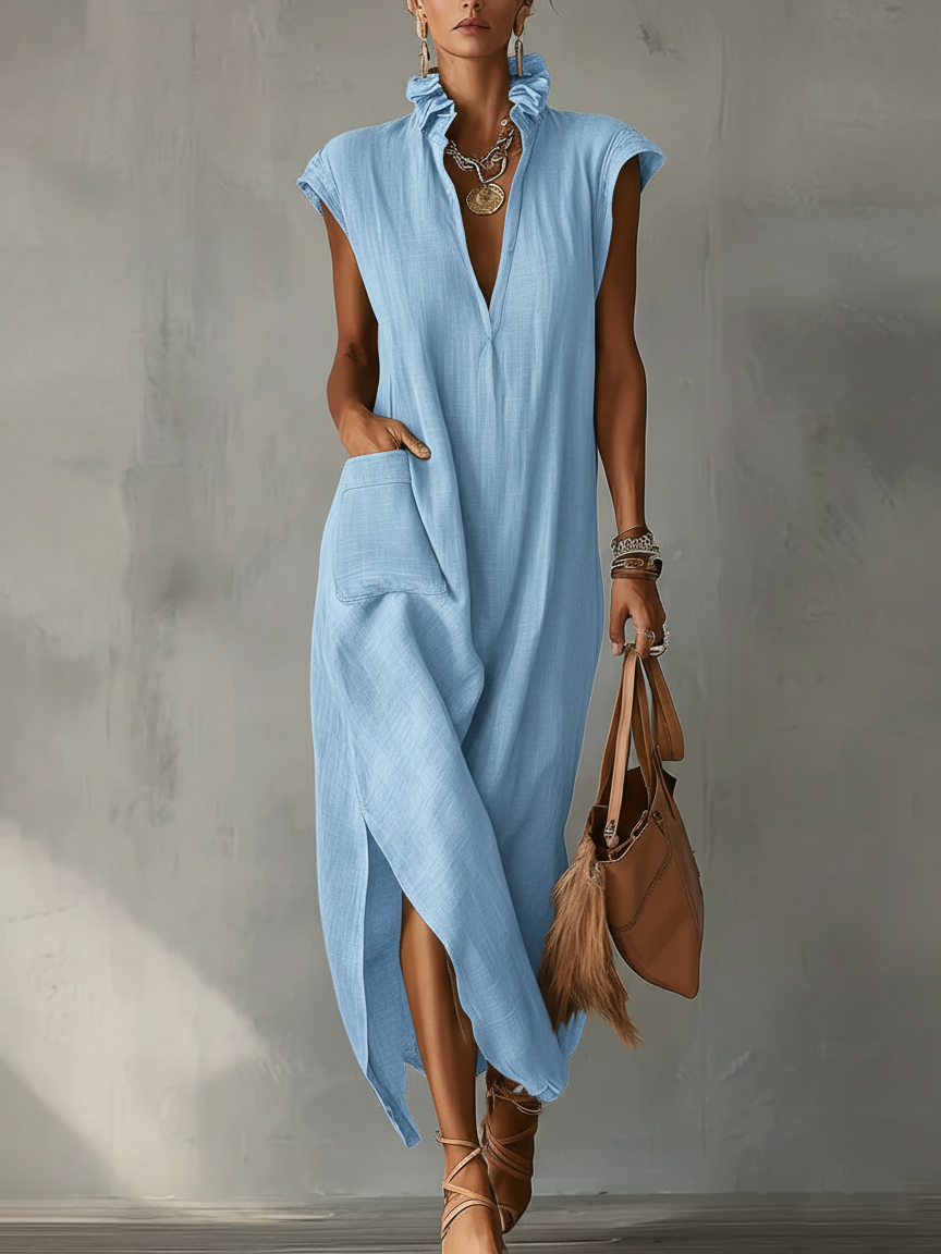 Elara™ | Women's Ruffle Maxi Dress