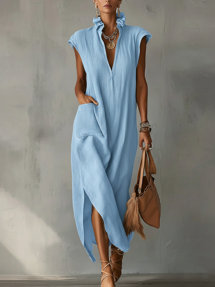 Elara™ | Women's Ruffle Maxi Dress