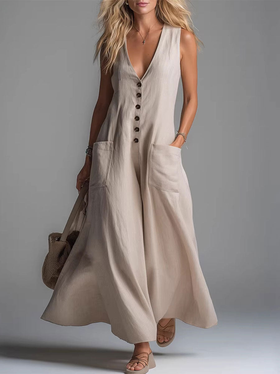 Noa™ | Women's Button-Front Maxi Dress