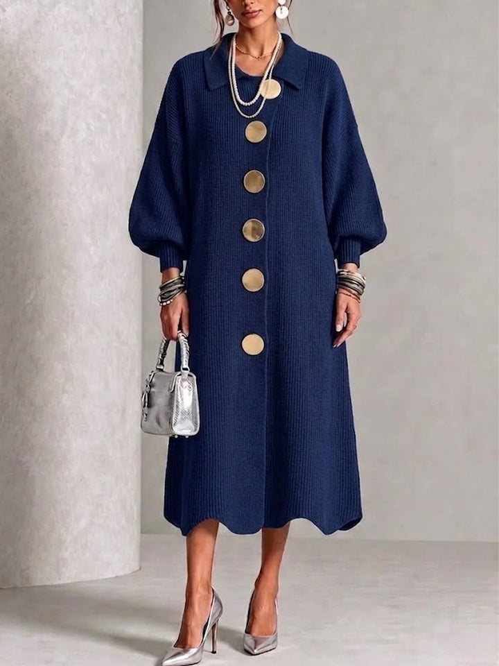 Everdine™ | Buckle Collar Knit Dress