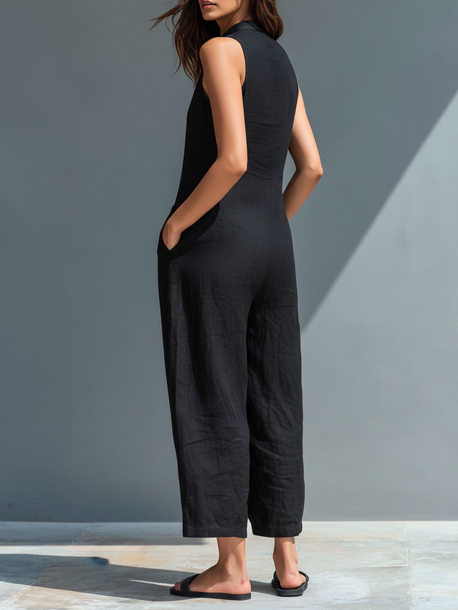 Sienna™ | Relaxed Sleeveless Jumpsuit