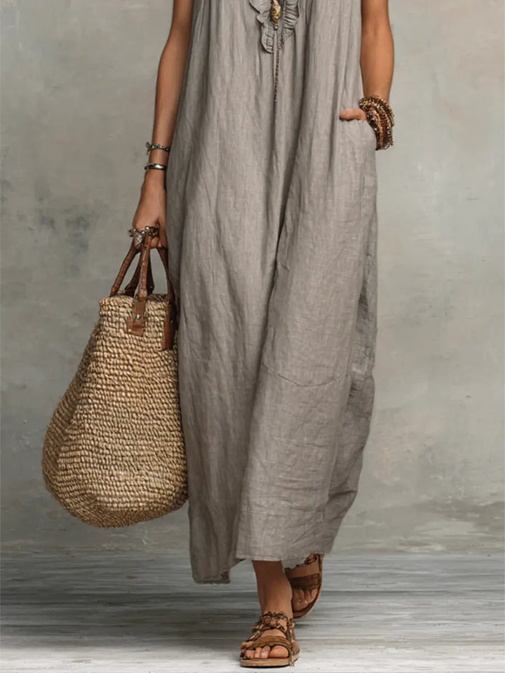 Sienna™ | Women's Boho Ruffle Maxi Dress