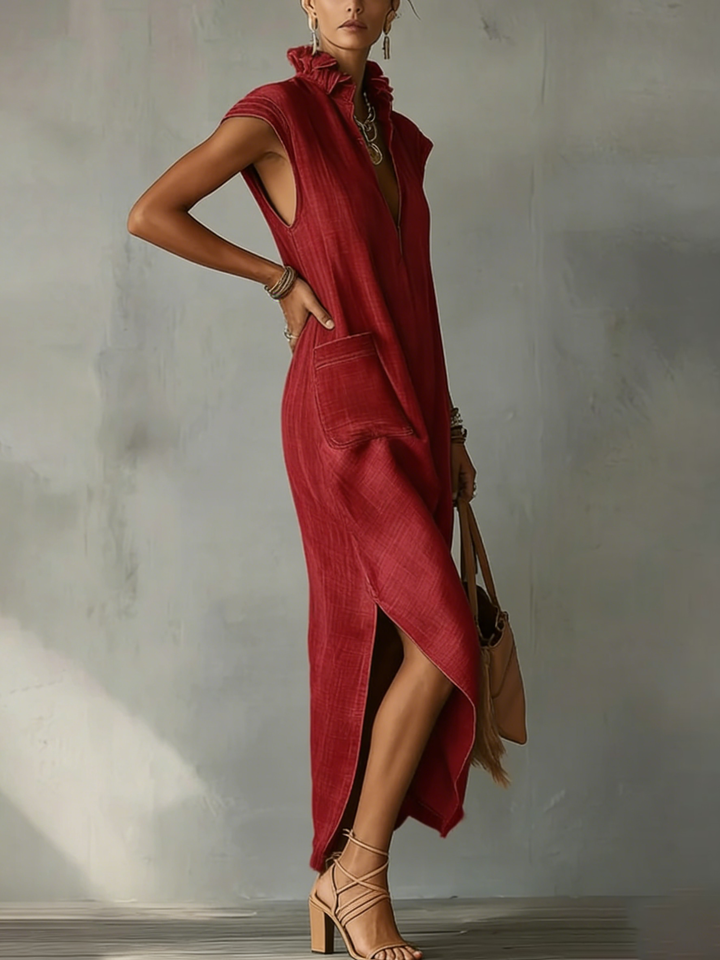 Elara™ | Women's Ruffle Maxi Dress