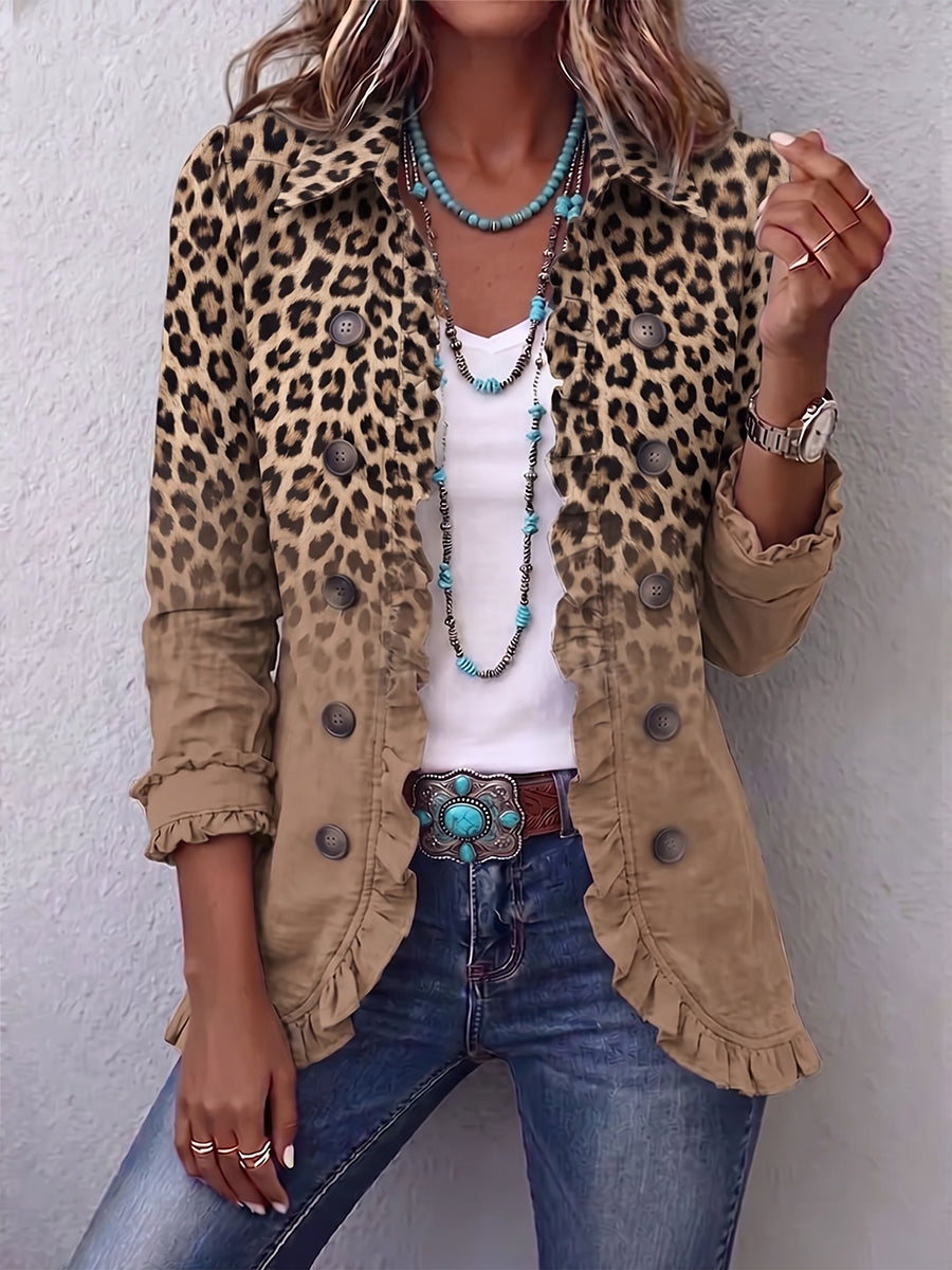 Faylinn™ | Boho-Chic Floral Embroidered Ruffle Jacket
