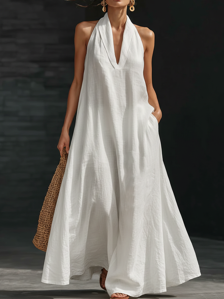 Aveline | Halter Maxi Dress